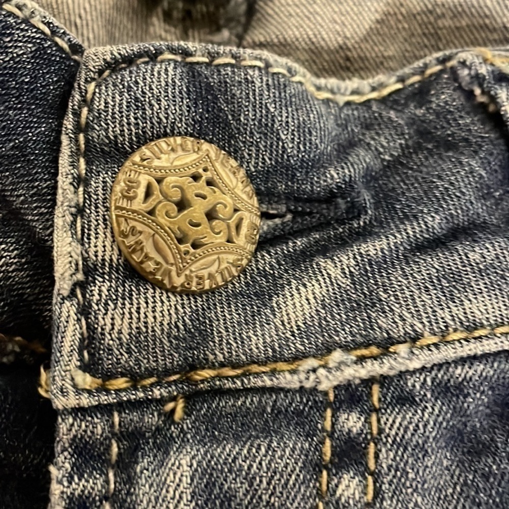 SILVER ripped skinny jeans. Size 27 - Picture 6 of 9